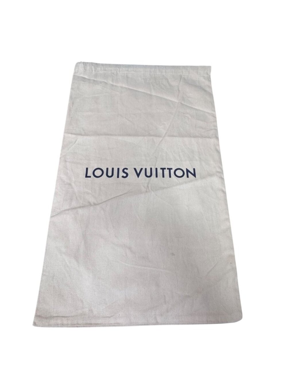 Louis Vuitton Travel Drawstring Dust Bag 12 x19 Beige LARGE Cotton Luxury NEW LV